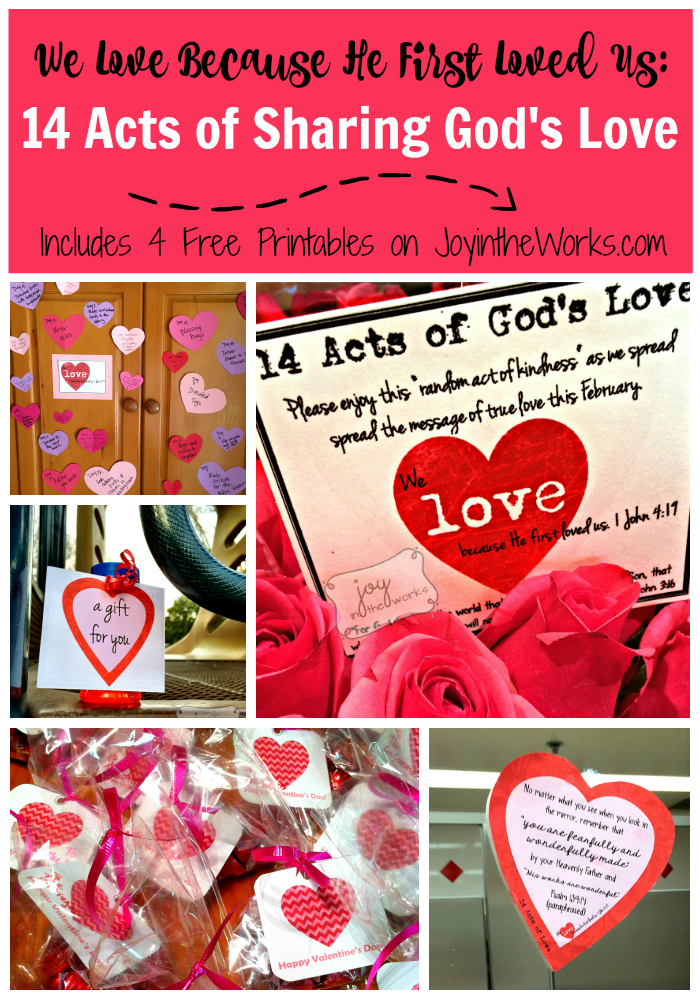 Share true love this Valentine's Day by spreading the message of God's love using these 14 random acts of kindness
