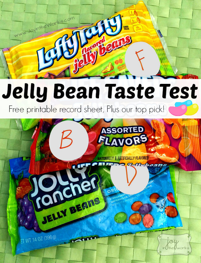 Jelly Bean Taste Test is the perfect Family Fun Activity for Spring! This time, we polled several friends and family members and are sharing our top picks with you! Plus, you can download your own Jelly Bean Taste Test Record Sheet to conduct your own! Can't wait to hear what you pick as your favorite!