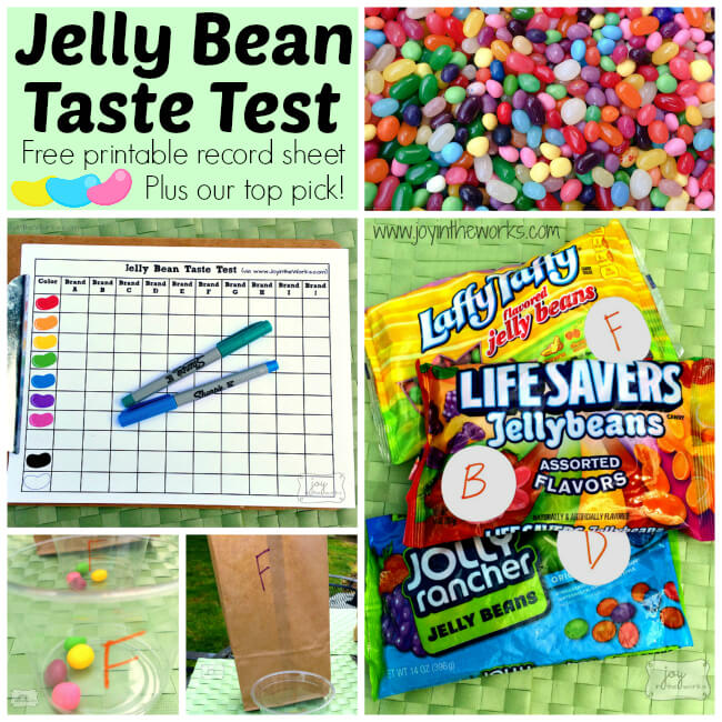 Jelly Bean Taste Test is the perfect Family Fun Activity for Spring! This time, we polled several friends and family members and are sharing our top picks with you! Plus, you can download your own Jelly Bean Taste Test Record Sheet to conduct your own! Can't wait to hear what you pick as your favorite!