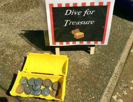 Pirate Pool Party Activity: Dive for Treasure at the bottom of the pool