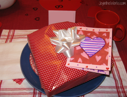 Start the day off with a family Valentine breakfast, complete with a decorate table, a special treat and small gifts!