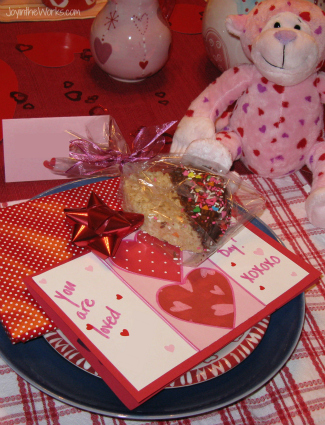Start the day off with a family Valentine breakfast, complete with a decorate table, a special treat and small gifts!
