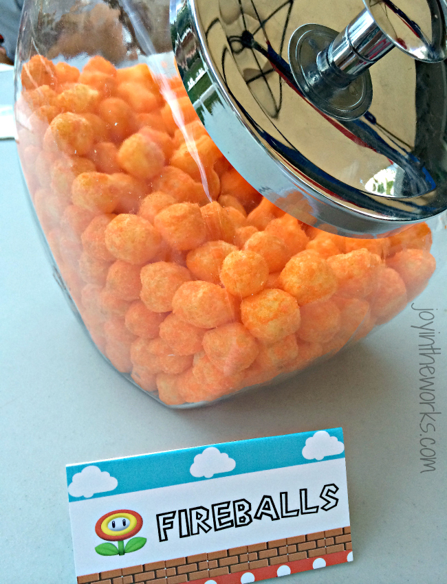 Mario Fireballs Cheeseballs