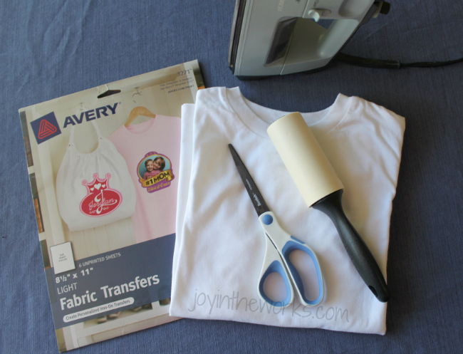 DIY iron-on 4th of July t-shirt, Step 1: Gather supplies