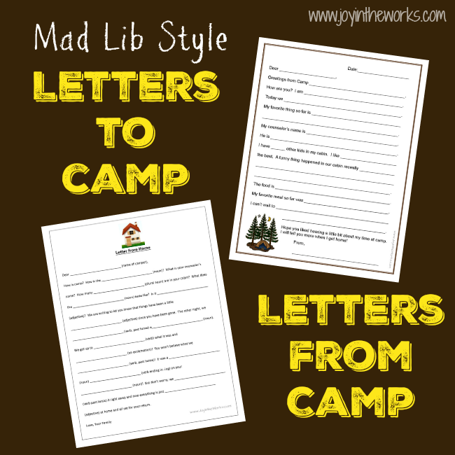 An easy, fun way to communicate with your child while at summer camp