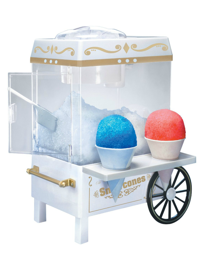 A creative alternative to a lemonade stand: snow cones!