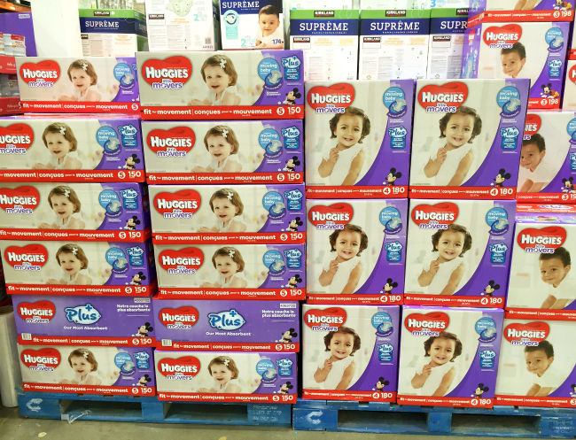 You can only find Huggies Little Movers Plus and Little Snugglers Plus at Costco