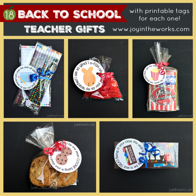 Start the school year off right with a Back-to-School Teacher Gift and themed Teacher Gift Tags in 18 different themed choices!