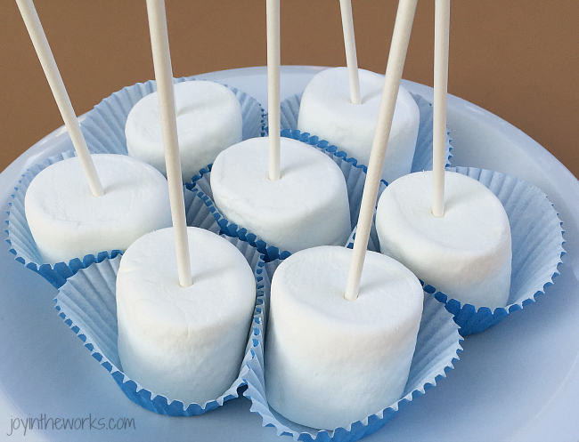 marshmallow decorations for baby shower