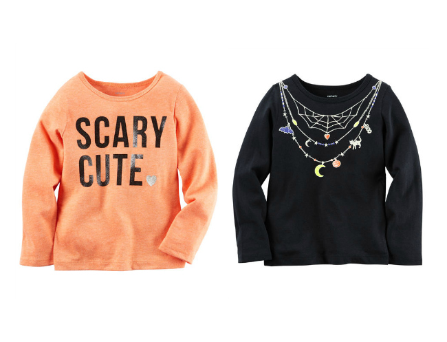 Scary Cute Halloween shirts from Carters