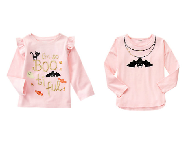 Bat Halloween shirts from Gymboree