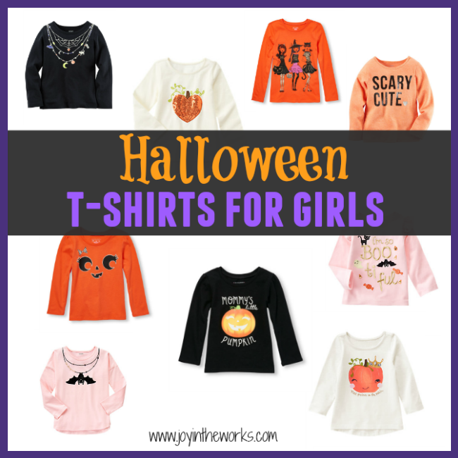 The best Halloween Shirts for Girls from Gymboree, Old Navy, Crazy 8, The Children's Place, Carters and More