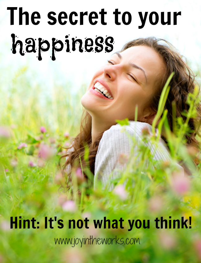 Everyone is always looking for the secret to happiness, you will be surprised to learn what it is!