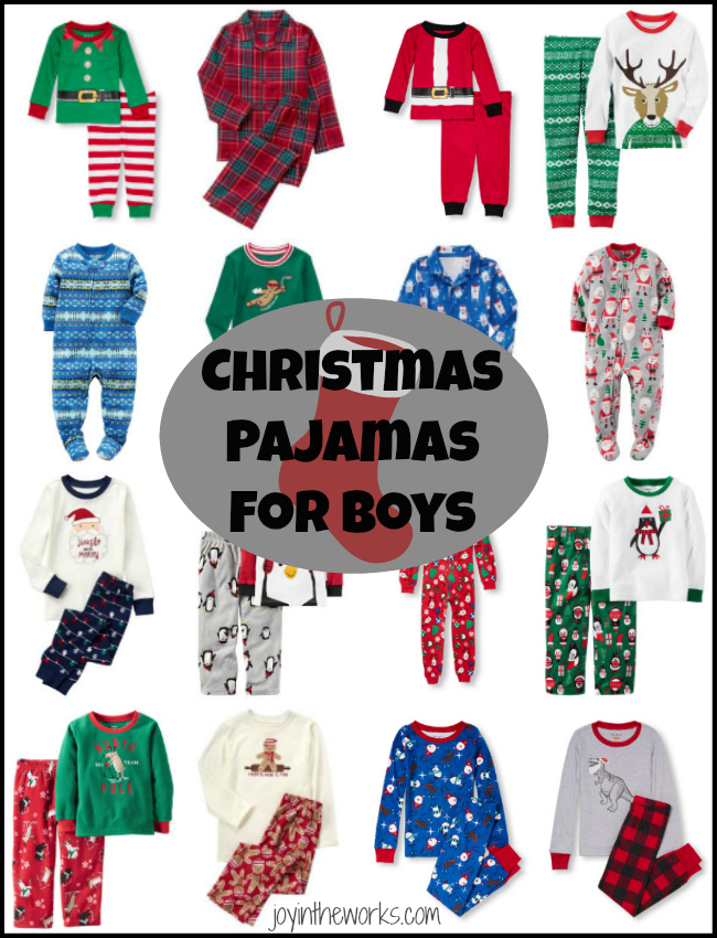 Christmas Pajamas for Boys - Joy in the Works