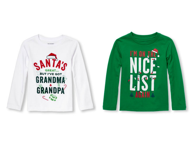 Check out the best Christmas t-shirts for boys from Gymboree, Carters, The Children's Place and more!