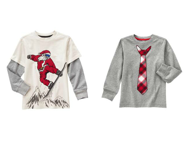 Check out the best Christmas t-shirts for boys from Gymboree, Carters, The Children's Place and more!