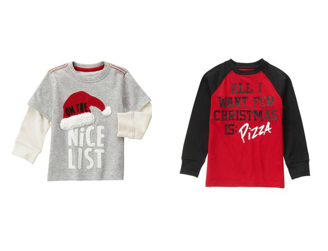 Check out the best Christmas t-shirts for boys from Gymboree, Carters, The Children's Place and more!