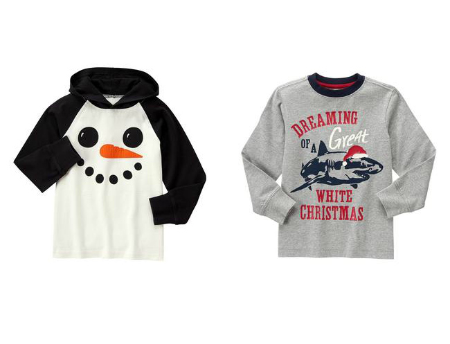 Check out the best Christmas t-shirts for boys from Gymboree, Carters, The Children's Place and more!