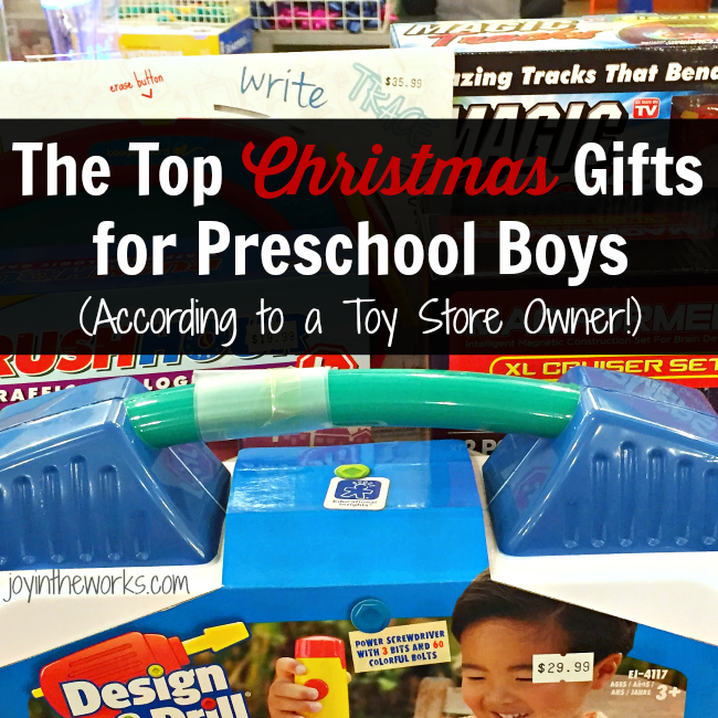 Looking for Christmas gift ideas for Preschool age boys? Check out these recommendations for the top Christmas Gifts for Preschool Boys (as recommended by a Toy Store Owner!)