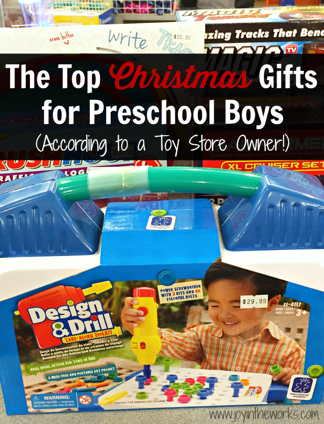 Christmas Gifts for Preschool Boys - Joy in the Works