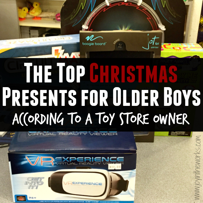 Looking for Christmas gift ideas for older boys? Check out these recommendations for the top Christmas gifts for older boys (as recommended by a Toy Store Owner!)