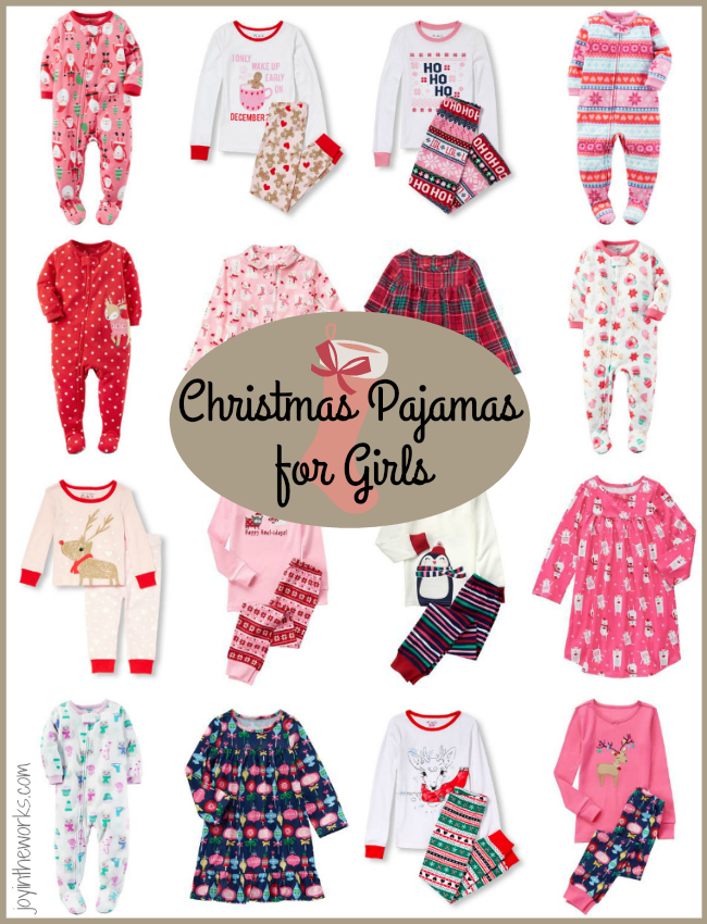 Christmas Pajamas for Girls - Joy in the Works