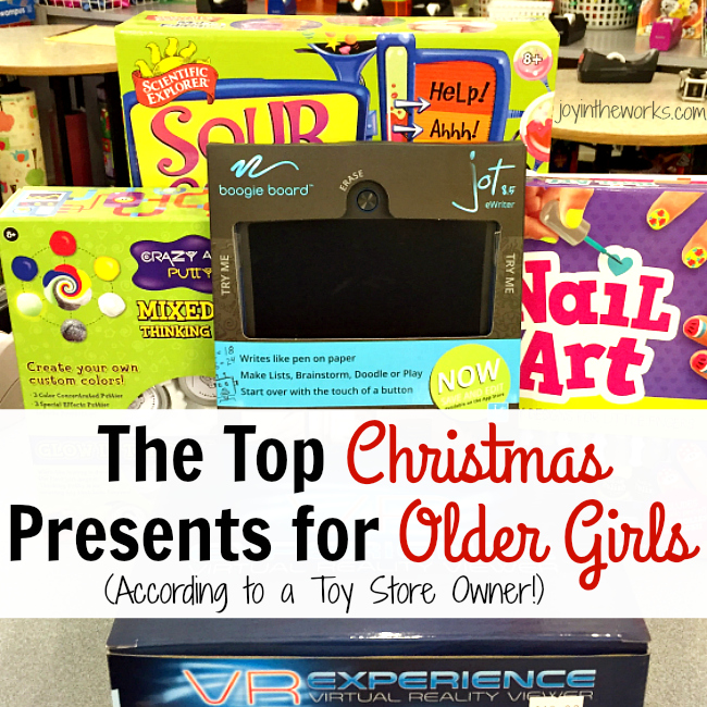Looking for Christmas gift ideas for older girls? Check out these recommendations for the top Christmas gifts for older girls (as recommended by a Toy Store Owner!)