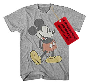 Creative Ways to Give Experiences to Kids: A Mickey Mouse T-Shirt for a trip to Disneyland
