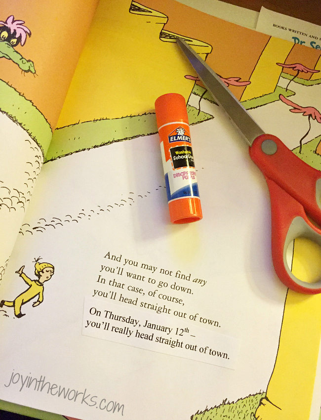 Use the Dr Seuss Book, "Oh the Places You'll Go" as a creative way to give a trip to your kids