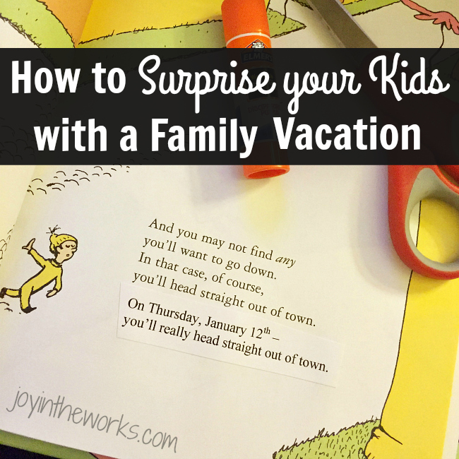 Looking for a fun way to surprise your kids with a vacation for Christmas or another special occasion? Check out how we used Dr Seuss' book,"Oh the Places You'll Go" to surprise my son with a trip for his 13th birthday present.