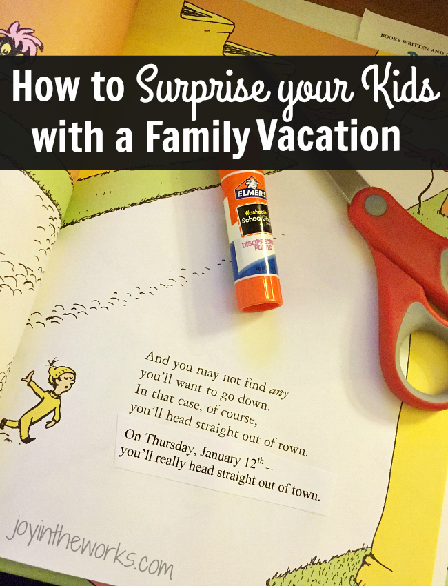 Looking for a fun way to surprise your kids with a family vacation for Christmas or another special occasion? Check out how we used Dr Seuss' book,"Oh the Places You'll Go" to surprise my son with a trip to LA for his 13th birthday.