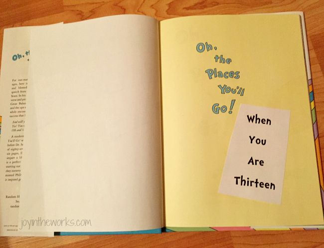 Looking for a fun way to surprise your kids with a vacation for Christmas or another special occasion? Check out how we used Dr Seuss' book,"Oh the Places You'll Go" to surprise my son with a trip for his 13th birthday present.