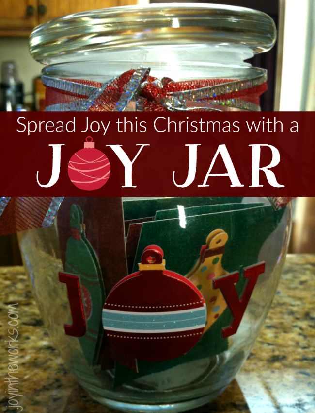 Give the gift of joy with a joy jar! A great class gift for the teacher or for kids to give grandparents or even parents!