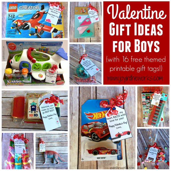 Need a simple Valentine gift idea for boys? It can be done! Check out these 12 different themed Valentine gift ideas that are perfect for a small token of your affection for your sons or grandsons. Plus I am offering 16 FREE printable gift tags to go with them!