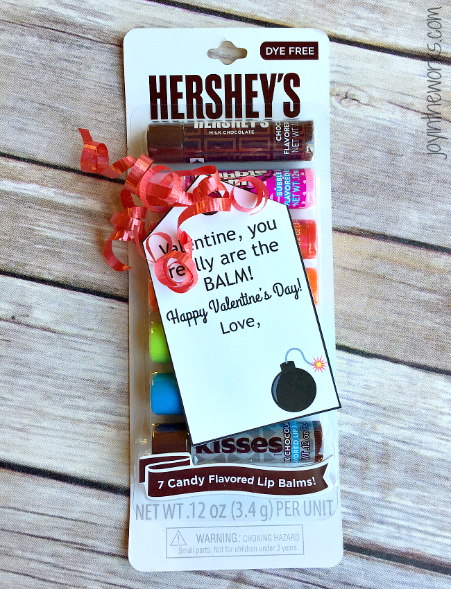 Valentine Gift Ideas: Candy Lip Balm with Free Printable Gift Tag (1 of 16!)