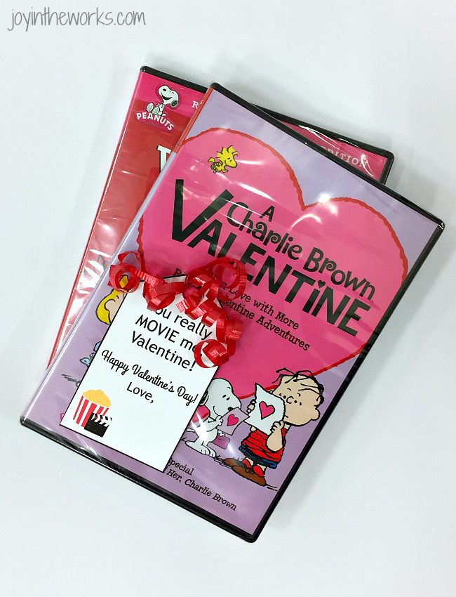 Valentine Gift Ideas: Movies with Free Printable Gift Tag (1 of 16!)