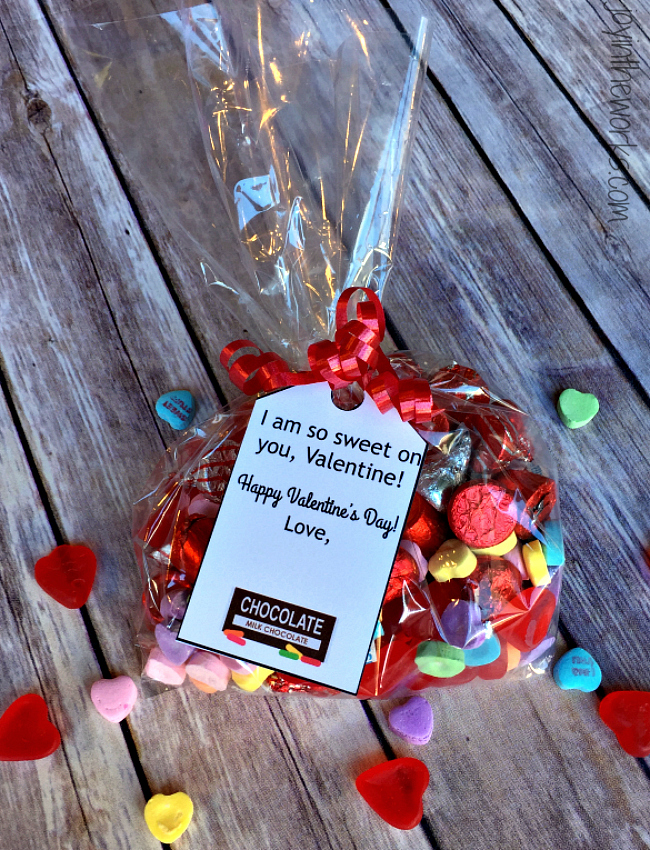 Valentine Gift Ideas: Candy and Sweets with Free Printable Gift Tag (1 of 16!)