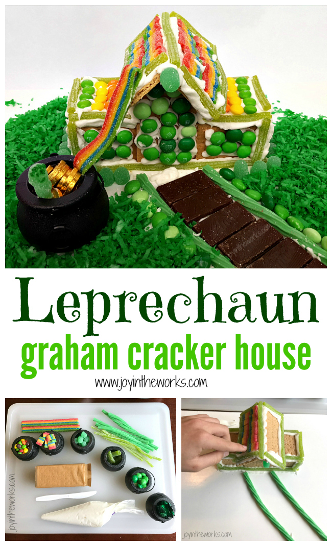 Gingerbread houses aren't just for Christmas anymore- kids love crafting with candy! For a fun St. Patrick's Day activity, forget making a Leprechaun trap! Instead have your kids make a Leprechaun graham cracker house with skittles, mint m&m's and other green and rainbow candy!