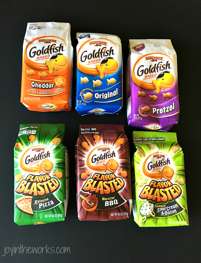 Looking for a screen free family fun activity? Check out this Goldfish Cracker Taste Test where the kids have to guess and rate the various goldfish cracker flavors!