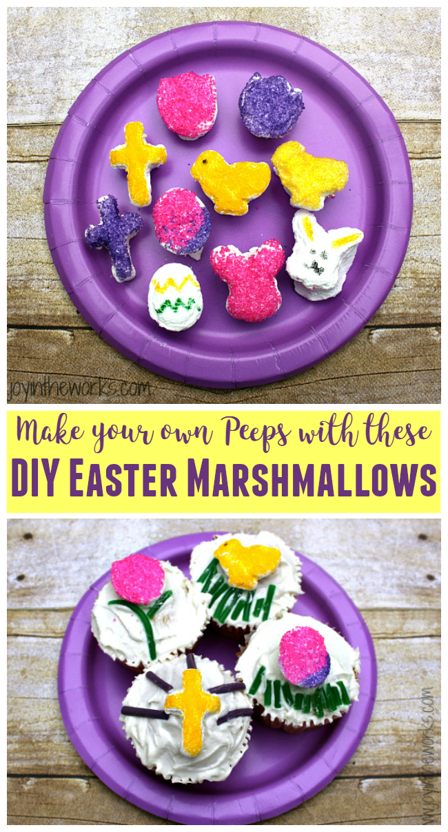 Make your own Peeps with these mini-marshmallow shapes! From chick marshmallows to Easter egg marshmallows, you can make any shape you want! And they make the perfect Easter cupcake topper too!