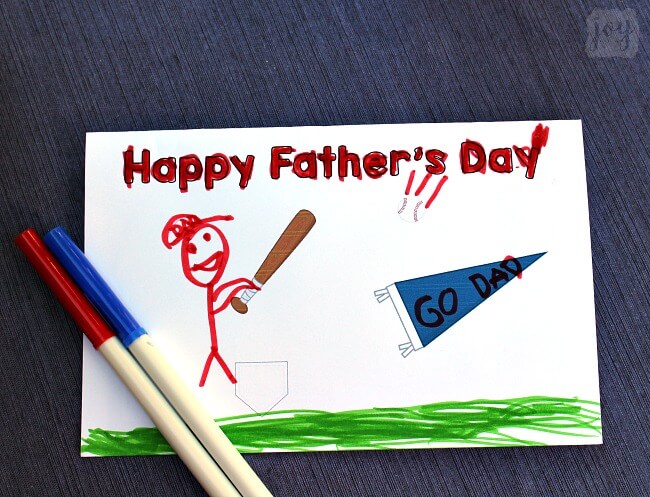 A unique twist on a homemade Father's Day card: Father's Day Story Cards! These themed "finishable" story cards have the beginnings of a picture scene and include instructions and lines for kids to create and record their story creation!