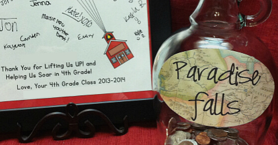 UP Paradise Falls Coin Jar and UP Balloon Card - Joy in the Works