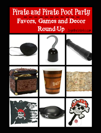 Pirate Pool Party Decor and Favor Round-Up