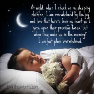 Overwhelmed parent, only when child is awake!