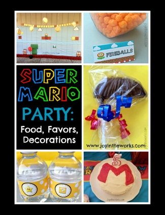 Super Mario Birthday Party: Food, Favors, Decor