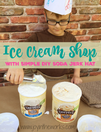 DIY Ice Cream Shop and Soda Jerk Hat