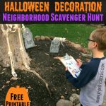 Halloween Decoration Neighborhood Scavenger Hunt