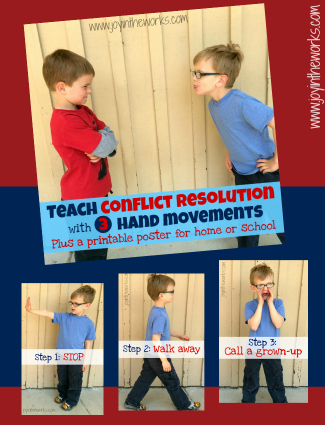 Teach Conflict Resolution with 3 Hand Movements