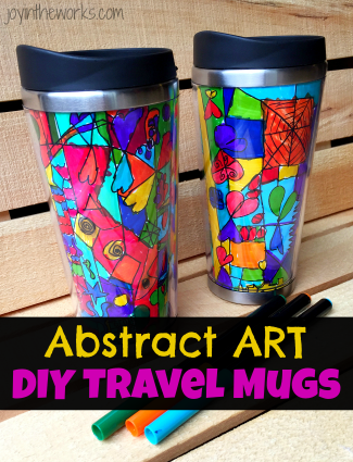 Abstract Art Travel Mug