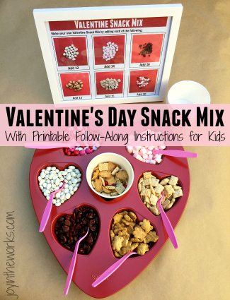 Kid’s Build Your Own Valentine’s Day Snack Mix